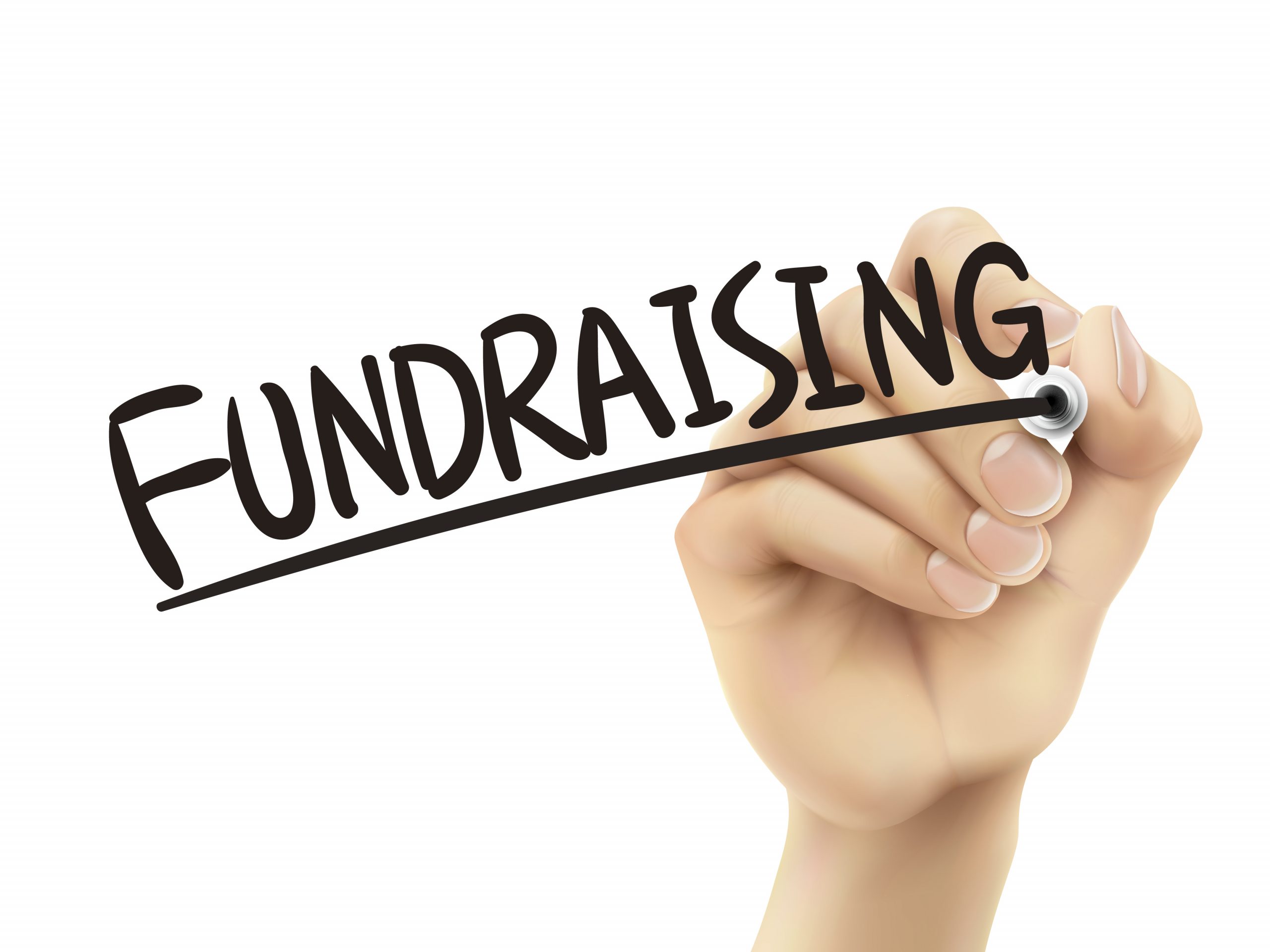 Fundraising written by hand